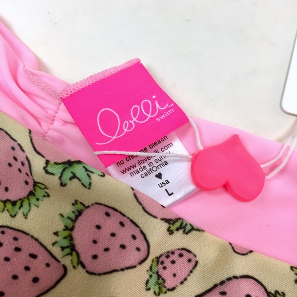 SOLD Lolli Strawberry Very Cheeky Swim Bottom Sz L - Picture 3 of 7